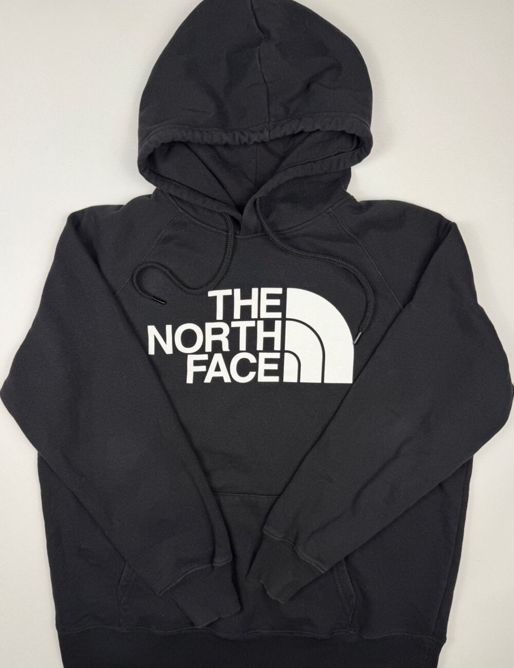 The North Face Womens Large Black Pullover Hoodie Logo Sweatshirt